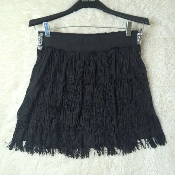 Spirit Halloween 1920s Flapper Skirt Set W/ Necklace & Headband Sz L - Picture 7 of 9